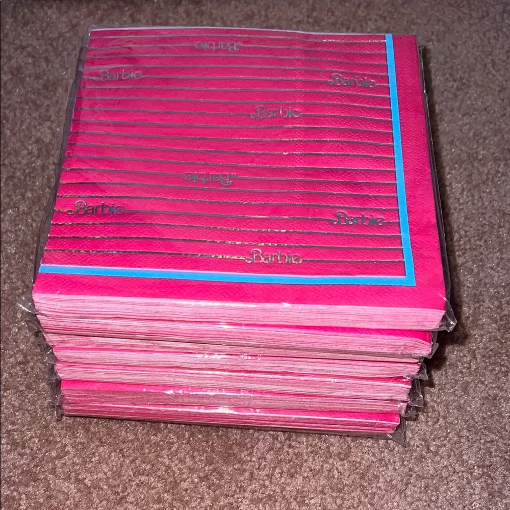 NWT 128pc 2ply Barbie Official Party Napkins (8-16pks)